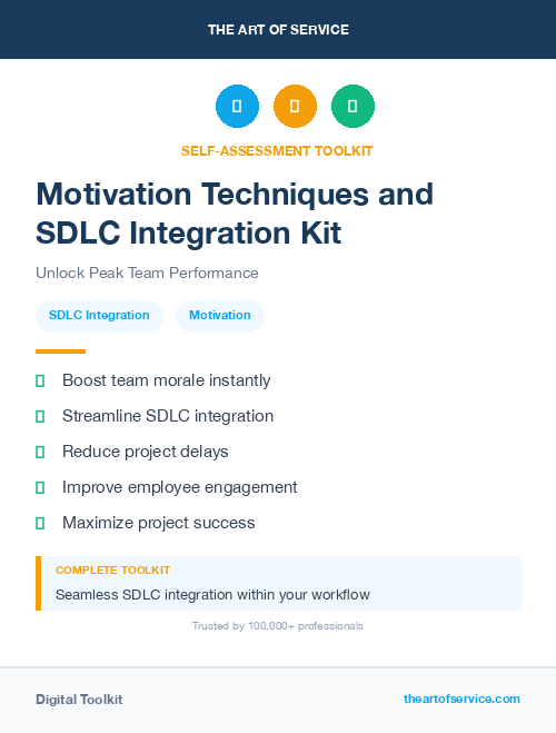 Motivation Techniques and SDLC Integration Kit