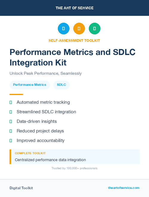 Performance Metrics and SDLC Integration Kit