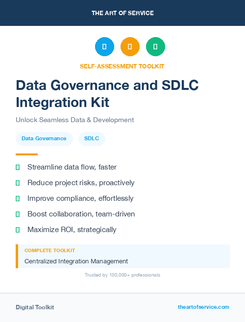 Data Governance and SDLC Integration Kit