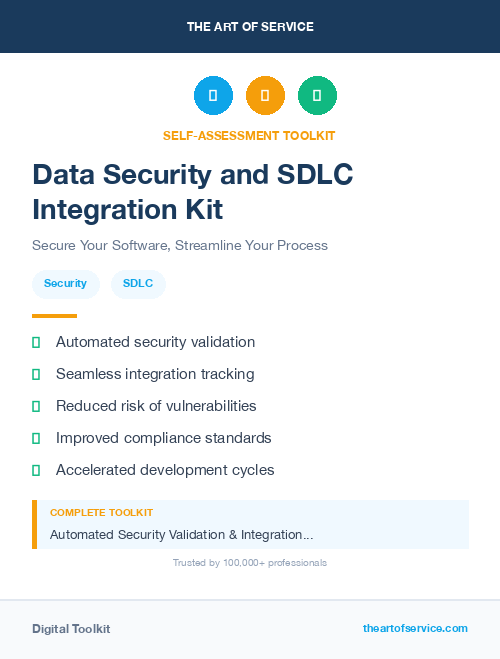 Data Security and SDLC Integration Kit
