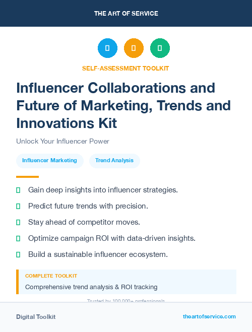 Influencer Collaborations and Future of Marketing, Trends and Innovations Kit