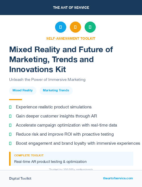 Mixed Reality and Future of Marketing, Trends and Innovations Kit