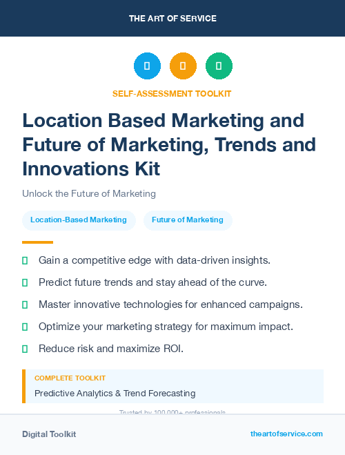 Location Based Marketing and Future of Marketing, Trends and Innovations Kit