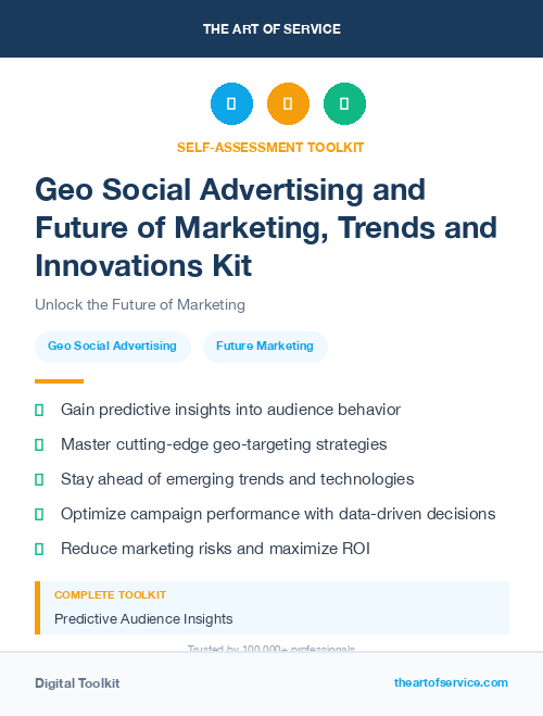 Geo Social Advertising and Future of Marketing, Trends and Innovations Kit