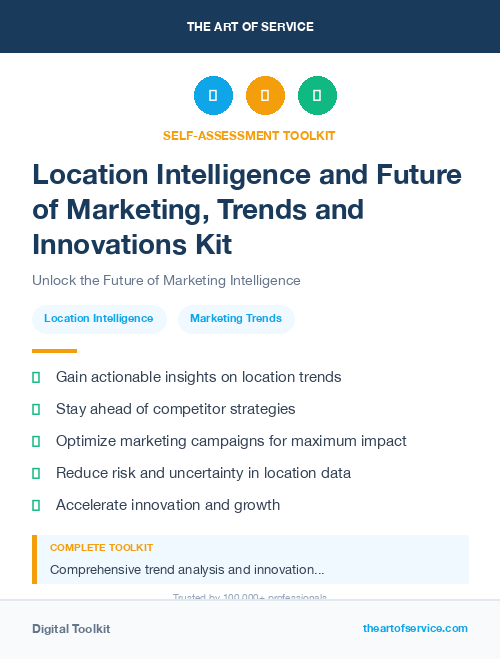 Location Intelligence and Future of Marketing, Trends and Innovations Kit
