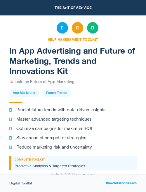 In App Advertising and Future of Marketing, Trends and Innovations Kit