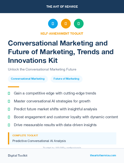 Conversational Marketing and Future of Marketing, Trends and Innovations Kit