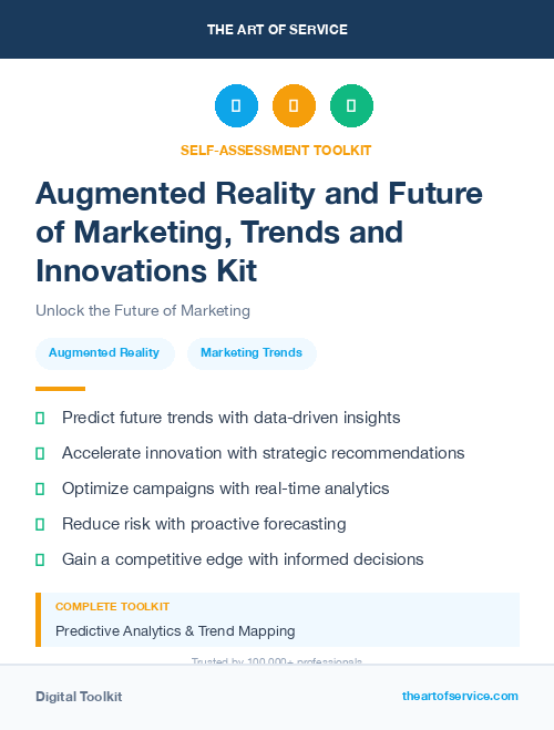 Augmented Reality and Future of Marketing, Trends and Innovations Kit