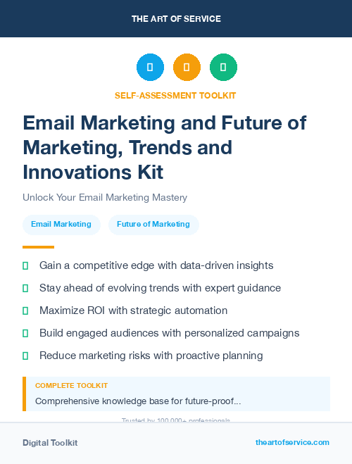 Email Marketing and Future of Marketing, Trends and Innovations Kit