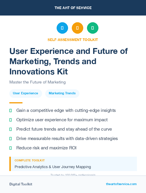 User Experience and Future of Marketing, Trends and Innovations Kit