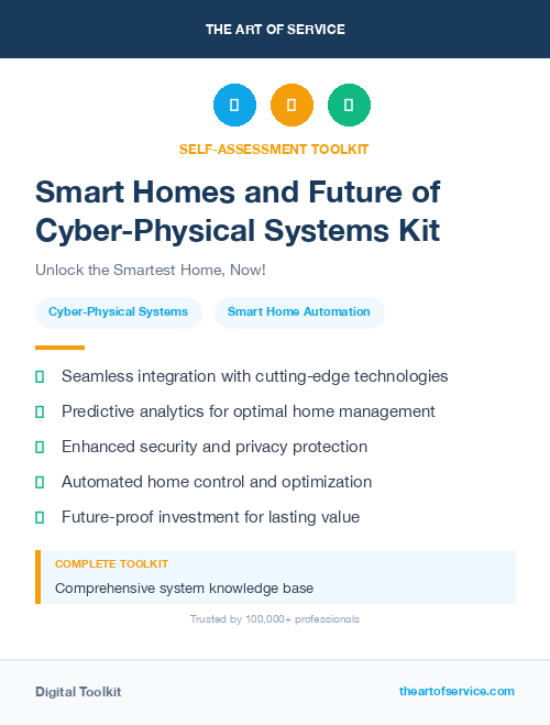 Smart Homes and Future of Cyber-Physical Systems Kit