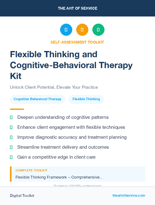 Flexible Thinking and Cognitive-Behavioral Therapy Kit