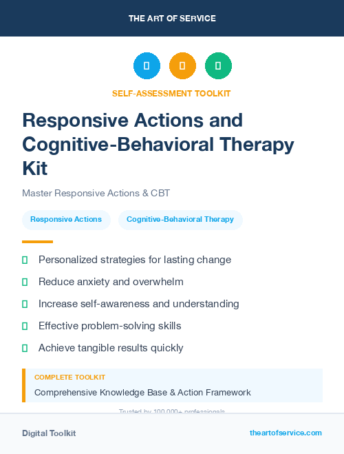 Responsive Actions and Cognitive-Behavioral Therapy Kit