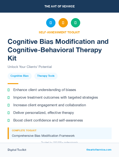Cognitive Bias Modification and Cognitive-Behavioral Therapy Kit
