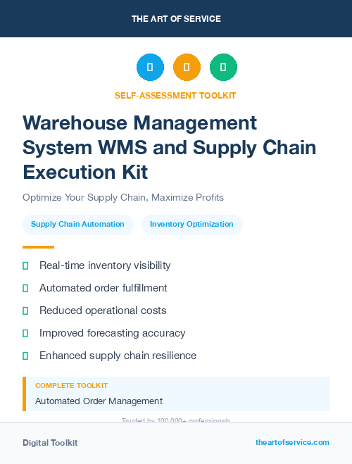 Warehouse Management System WMS and Supply Chain Execution Kit