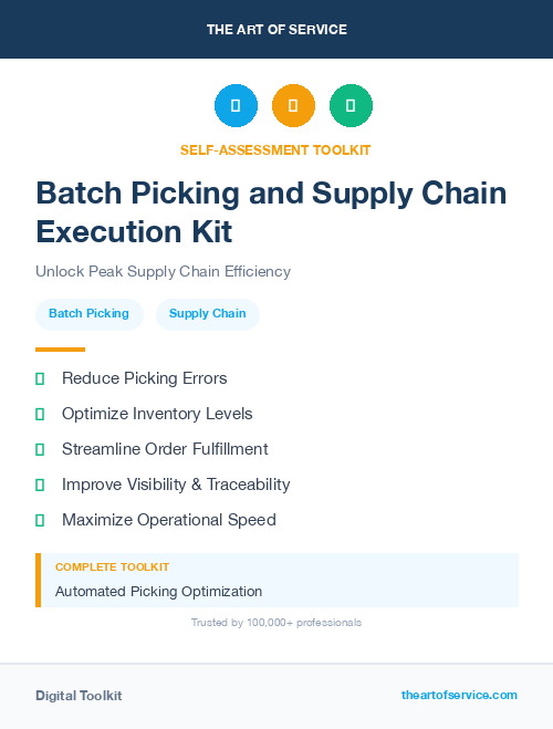 Batch Picking and Supply Chain Execution Kit