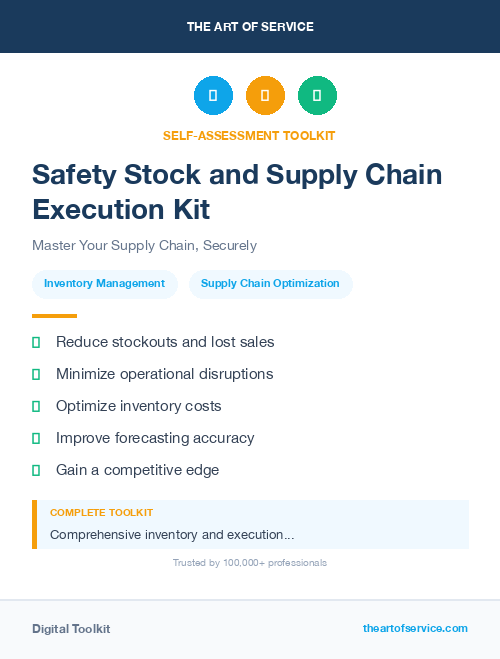 Safety Stock and Supply Chain Execution Kit
