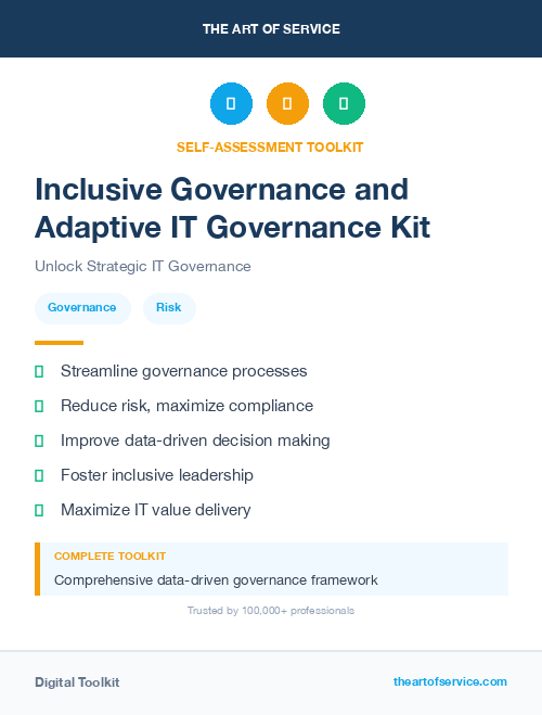 Inclusive Governance and Adaptive IT Governance Kit