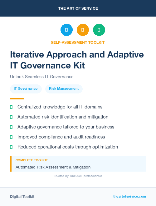 Iterative Approach and Adaptive IT Governance Kit