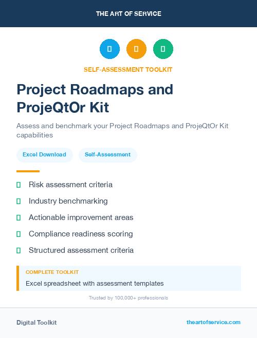Project Roadmaps and ProjeQtOr Kit
