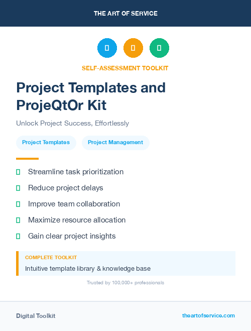 Project Templates and ProjeQtOr Kit