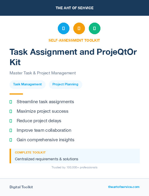 Task Assignment and ProjeQtOr Kit
