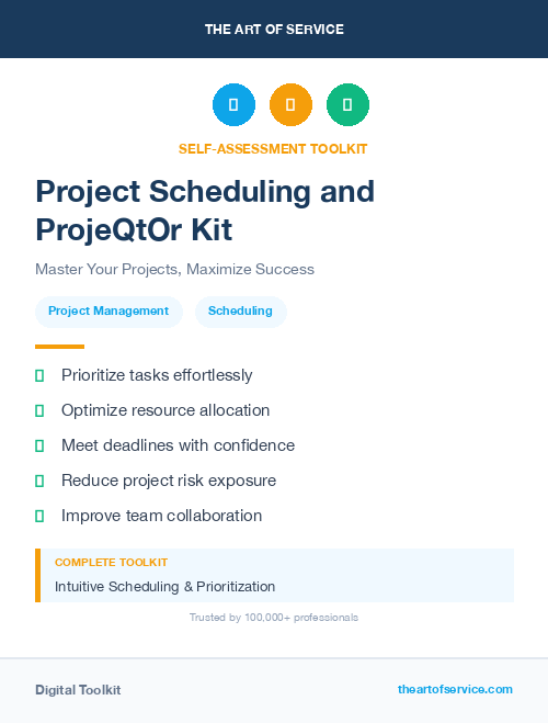 Project Scheduling and ProjeQtOr Kit
