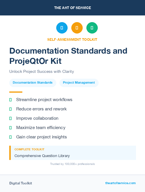 Documentation Standards and ProjeQtOr Kit