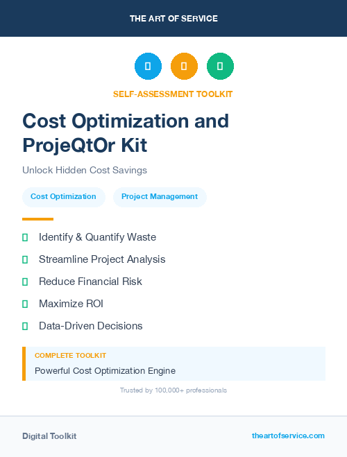 Cost Optimization and ProjeQtOr Kit