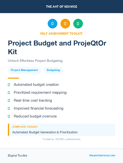 Project Budget and ProjeQtOr Kit