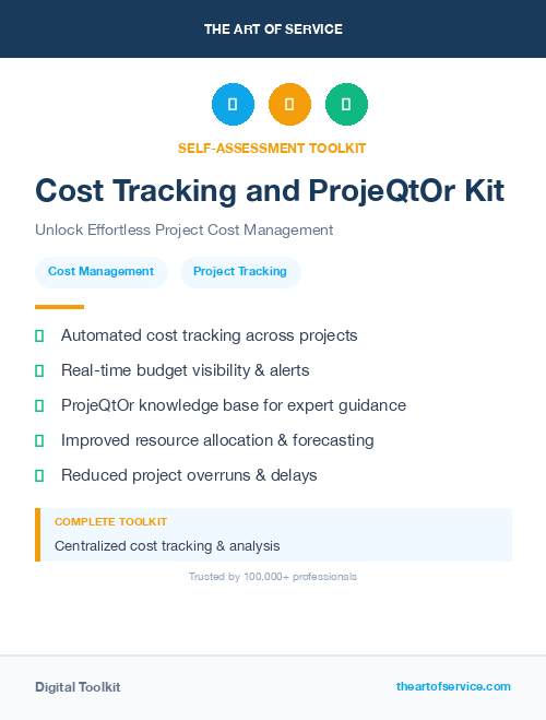 Cost Tracking and ProjeQtOr Kit