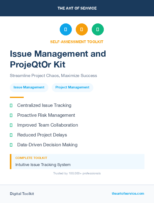 Issue Management and ProjeQtOr Kit