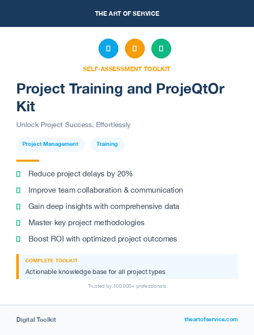 Project Training and ProjeQtOr Kit