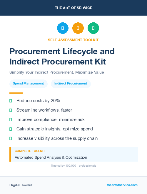 Procurement Lifecycle and Indirect Procurement Kit