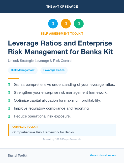 Leverage Ratios and Enterprise Risk Management for Banks Kit