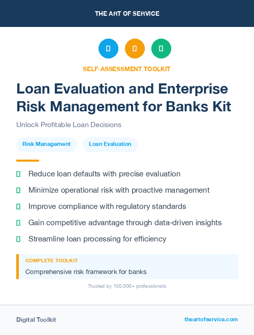 Loan Evaluation and Enterprise Risk Management for Banks Kit