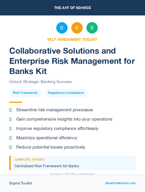 Collaborative Solutions and Enterprise Risk Management for Banks Kit