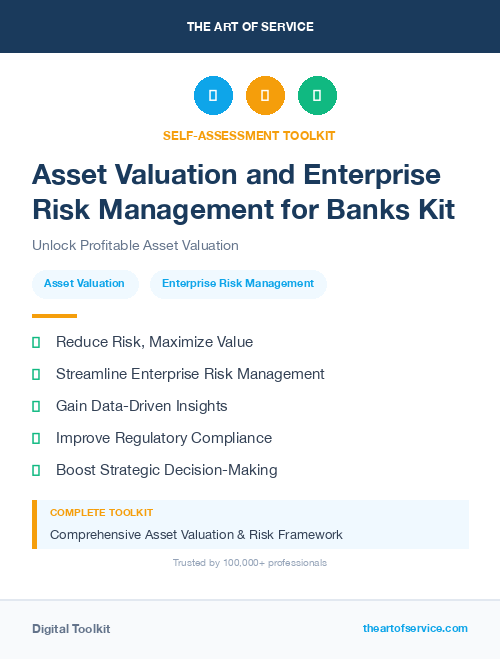 Asset Valuation and Enterprise Risk Management for Banks Kit