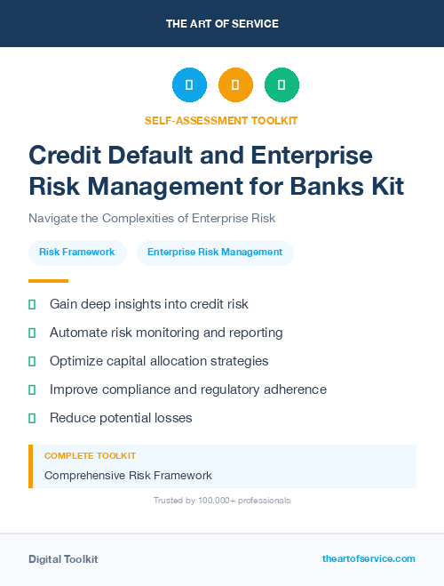 Credit Default and Enterprise Risk Management for Banks Kit