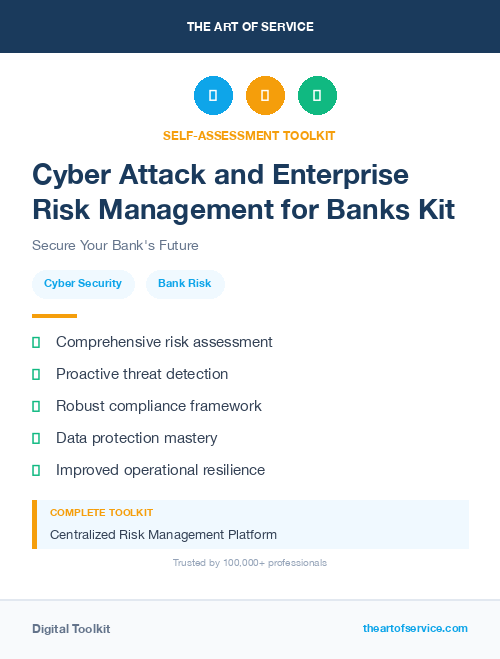 Cyber Attack and Enterprise Risk Management for Banks Kit