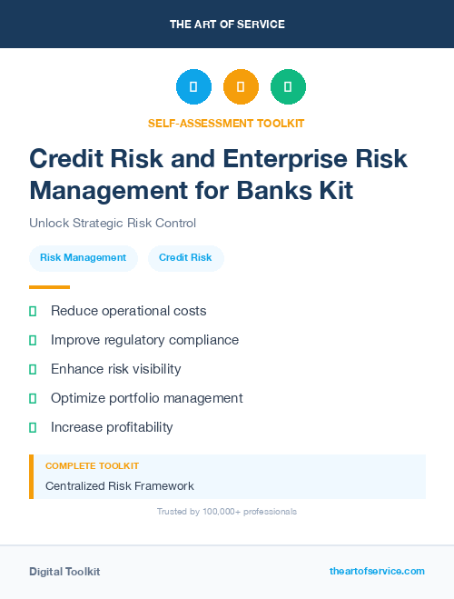 Credit Risk and Enterprise Risk Management for Banks Kit
