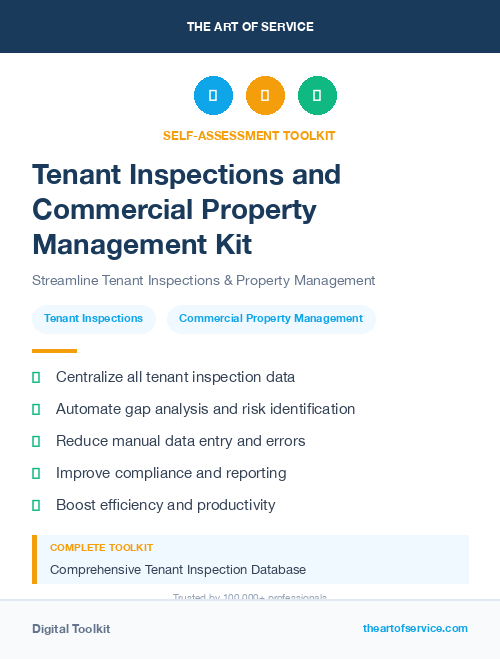 Tenant Inspections and Commercial Property Management Kit
