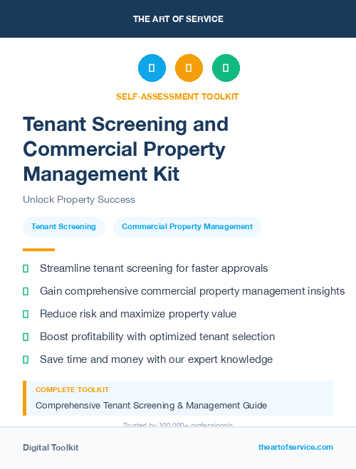 Tenant Screening and Commercial Property Management Kit