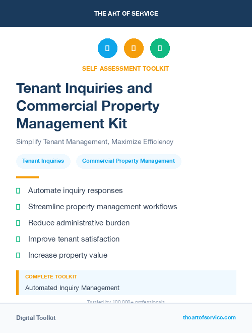 Tenant Inquiries and Commercial Property Management Kit