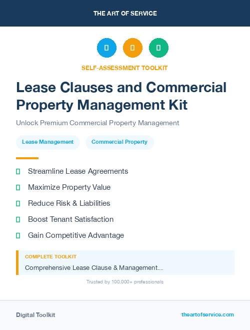 Lease Clauses and Commercial Property Management Kit