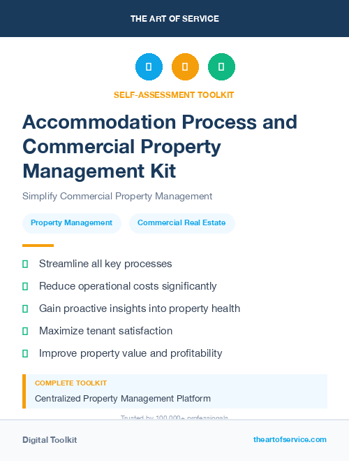 Accommodation Process and Commercial Property Management Kit