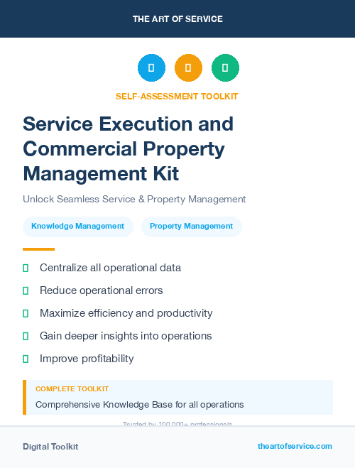 Service Execution and Commercial Property Management Kit
