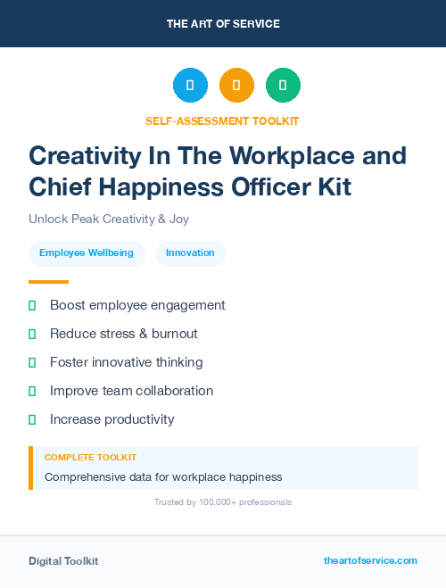 Creativity In The Workplace and Chief Happiness Officer Kit