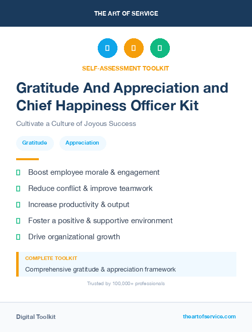 Gratitude And Appreciation and Chief Happiness Officer Kit