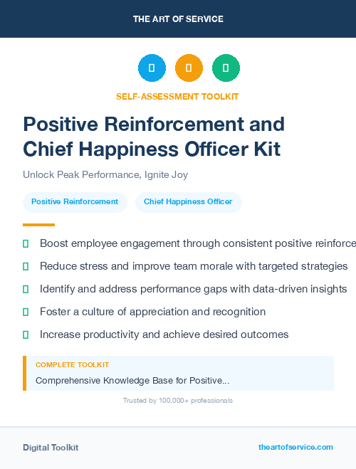 Positive Reinforcement and Chief Happiness Officer Kit